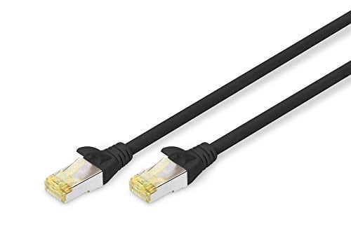 Digitus Professional Cat 6 a S-FTP optik ara bağlantı kablosu, LSZH, AWG 26/7, bükülmüş çift 3 m Siyah DK-1644-A-030/BL