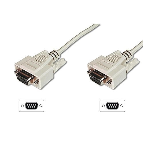 DIGITUS Serielles Anschluss-Kabel - D-Sub 9 zu D-Sub 9 - Buchse zu Buchse - 2.0m - RS-232 - RS-485 - Beige - Seçenekler: D-Sub 9 (Buchse / Buchse) - 2,0 m...