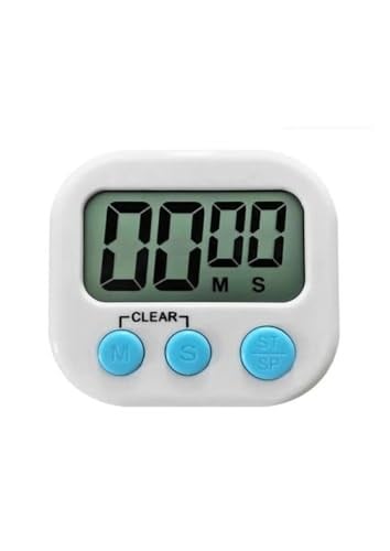 Dijital mutfak zamanlayıcı, 2 adet dijital yumurta saati Kuechenwecker pişirme Timer saat Kitchen Timer kısa zaman ölçücü büyük LCD ekran ve sesli alarm ve magnet