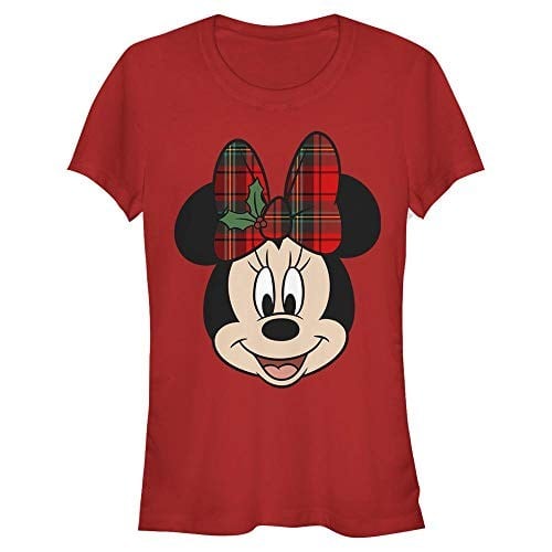 Disney Mickey Classic - Minnie Yılbaşı Temalı Bisiklet Yaka Tişört Kadın