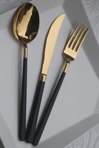 Dmr Life Rüya Titanyum Gold Siyah Tatlı Bıçağı 6 Adet