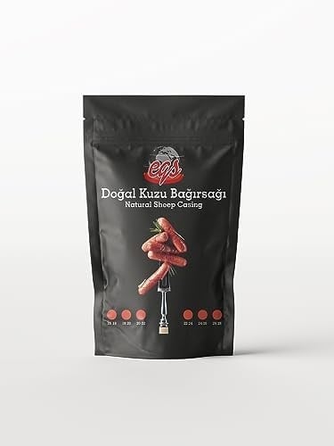 Doğal Kuzu Bağırsağı 16/18 mm 90 Metre sosis yapımı için (15 kg Et kapasitesi)