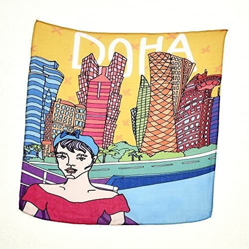 Doha Desenli Bandana