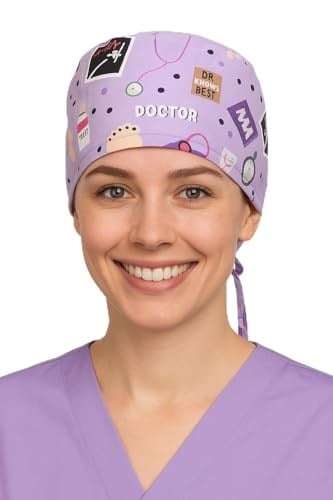 Doktor Desenli Doktor Hemşire Aşçı Cerrahi Bone Hastane Bone Bandana M338