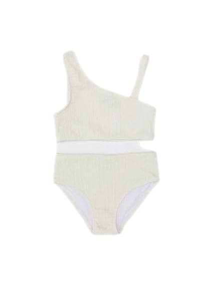 Dokulu kumaş kız çocuk bikini takım