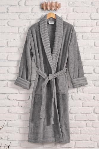 DOQU HOME Ivory Bornoz Gri - L/XL 130