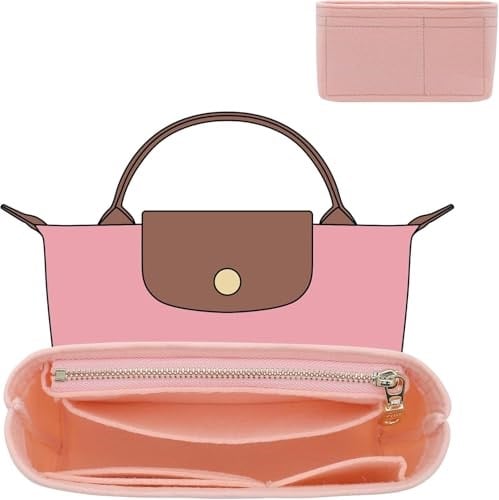 Doxo Keçe Longchamp Organizatör Ekleme, Le pliage Büyük ve Daha Fazlası ile Uyumlu Çanta Organizatörü - Seçenekler: Mini-Felt-5.9*1.9*3.5in, Mini