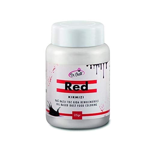Dr.Gusto Yağ Bazlı Toz Gıda Boyası 25 Gr Kırmızı