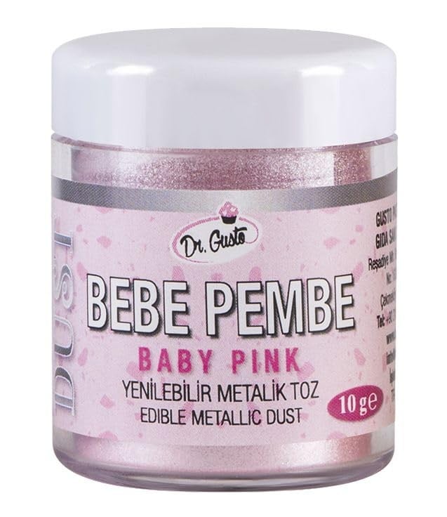 Dr. Gusto Metalik Toz 10 Gr - Bebe Pembe