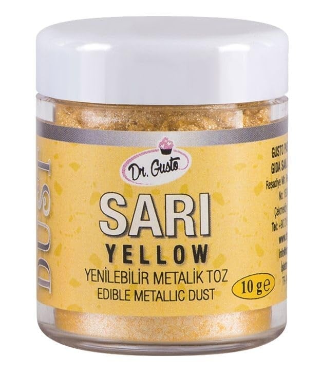 Dr. Gusto Metalik Toz 10 Gr - Sarı