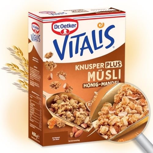 Dr. Oetker Vitalis Bal Bademli Çıtır Müsli 450 Gr