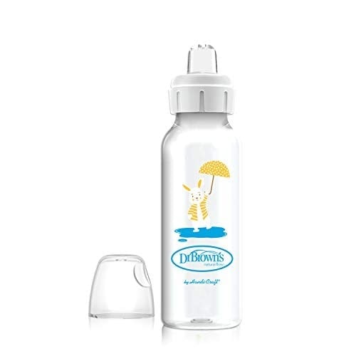 Dr. Brown's 8 oz/250 ml PP Dar Ağız + Sippy Biberon Bardak, Tavşan, Tekli Paket