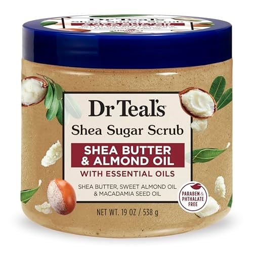 Dr.Teal's Shea Sugar Scrub Shea Butter & Almond Oil Vücut Şeker Peeling 538GR