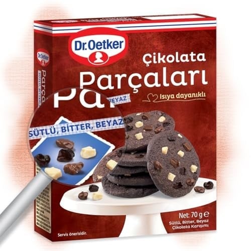 Dr. Oetker Çikolata Parçaları 3Renk 70 Gr