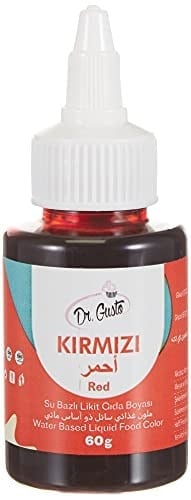 Dr.Gusto Su Bazlı Likit Gıda Boyası 60 Gr Kırmızı