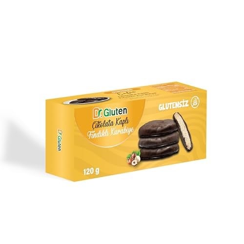 Dr. Gluten Glutensiz Çikolata Kaplı Fındıklı Kurabiye