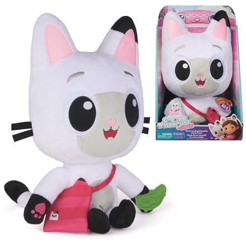 DREAMWORKS GABBY'S DOLLHOUSE: FİLM - Etkileşimli Peluş Panda Patisi, 33 cm, Çanta ve Aksesuarlı, 3 Yaş ve Üzeri Çocuklar için