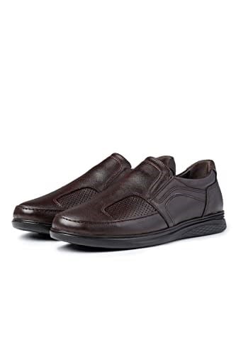 Ducavelli Lofor Hakiki Deri Comfort Ortopedik Erkek Günlük Ayakkabı, Baba Ayakkabısı, Ortopedik Ayakkabı, Loafer Ayakkabı