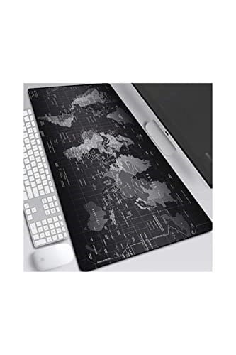 Dünya Haritalı 90x40 Cm Mouse Pad, Dünya Desenli Mouse Pad