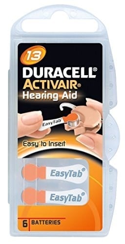 Duracell 60x Activair Tip 13 Turuncu işitme cihazı pili