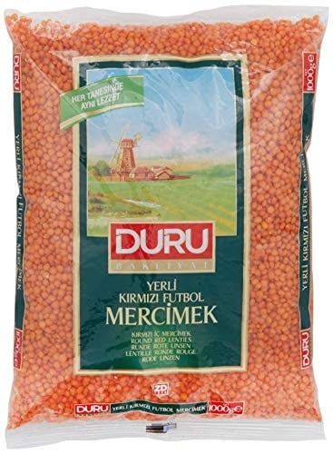 Duru Bakliyat Kırmızı Futbol Mercimek 1000 Gr