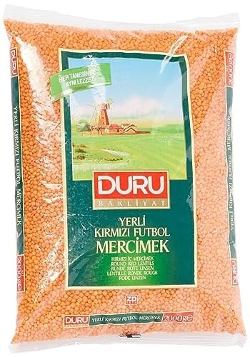 Duru Bakliyat Kırmızı Futbol Mercimek, 2kg