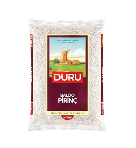 Duru Baldo Pirinç 5 Kg, İri Taneli, Pilavlık, Tane Tane ve Lezzetli