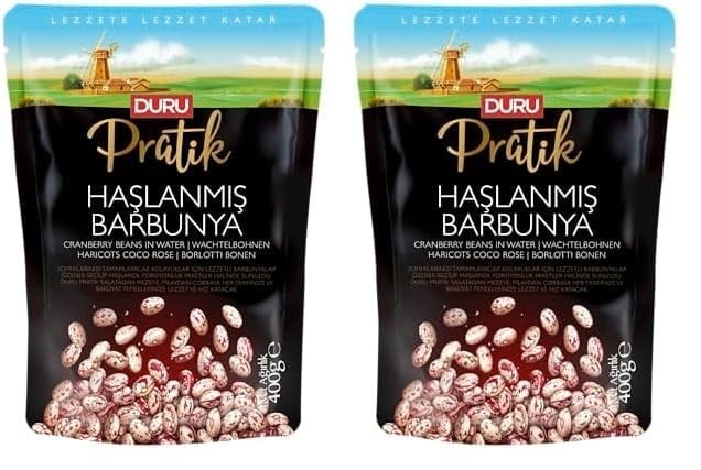 Duru Pratik Haşlanmış Barbunya 400 Gr 2li paket