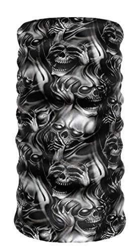 e taktik ® DeBuff Collar Skull Funky Web Boyunluk Bandana