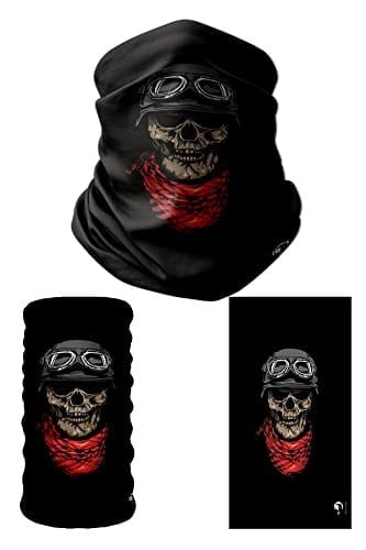 e taktik Multifunctional Biker Skull Seamless Knitting UV+ Neckerwear Face Mask Headband Bandana Do Rag Hairband