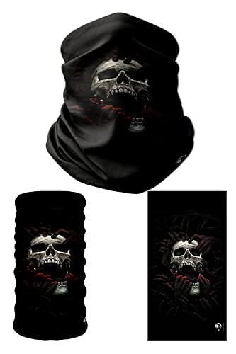 e taktik Multifunctional Bloody Hands And Skull Seamless Knitting UV+ Neckerwear Face Mask Headband Bandana Do Rag Hairband