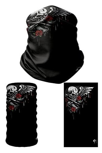 e taktik Multifunctional Bloody Skull Seamless Knitting UV+ Neckerwear Face Mask Headband Bandana Do Rag Hairband