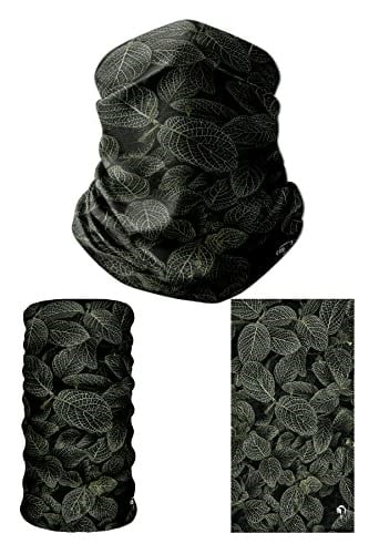 e taktik Multifunctional Dark Leaves Seamless Knitting UV+ Neckerwear Face Mask Headband Bandana Do Rag Hairband