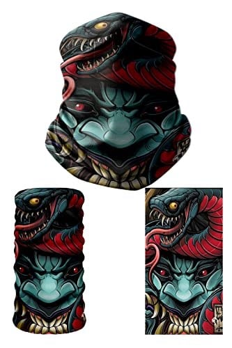 e taktik Multifunctional Devil's Snake Seamless Knitting UV+ Neckerwear Face Mask Headband Bandana Do Rag Hairband