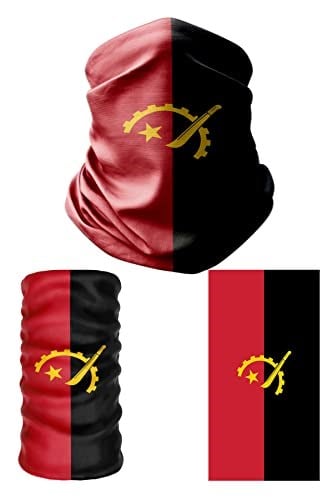 e taktik Multifunctional Flag of Angola Seamless UV+Face Mask Headband Bandana Do Rag Hairband