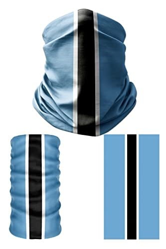 e taktik Multifunctional Flag of Botswana Seamless UV+Face Mask Headband Bandana Do Rag Hairband