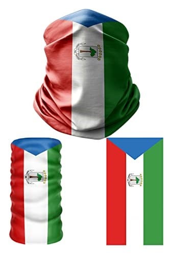 e taktik Multifunctional Flag of Equatorial Guinea Seamless UV+Face Mask Headband Bandana Do Rag Hairband