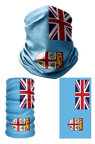 e taktik Multifunctional Flag of Fiji Seamless UV+Face Mask Headband Bandana Do Rag Hairband