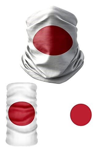 e taktik Multifunctional Flag of Japan Seamless UV+Face Mask Headband Bandana Do Rag Hairband