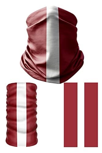 e taktik Multifunctional Flag of Latvia Seamless UV+Face Mask Headband Bandana Do Rag Hairband