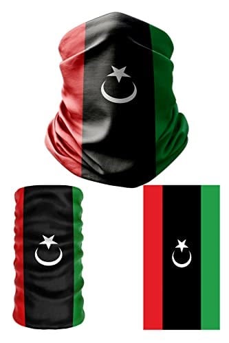 e taktik Multifunctional Flag of Libya Seamless UV+Face Mask Headband Bandana Do Rag Hairband