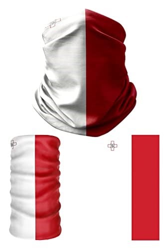e taktik Multifunctional Flag of Malta Seamless UV+Face Mask Headband Bandana Do Rag Hairband