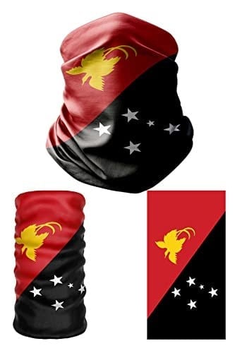 e taktik Multifunctional Flag of Papua New Guinea Seamless UV+Face Mask Headband Bandana Do Rag Hairband