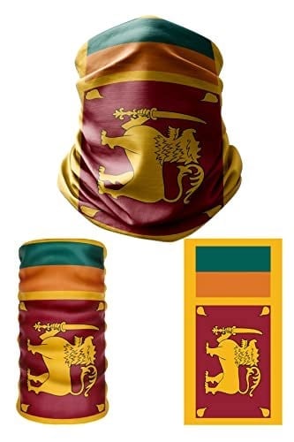 e taktik Multifunctional Flag of Sri Lanka Seamless UV+Face Mask Headband Bandana Do Rag Hairband