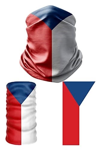 e taktik Multifunctional Flag of the Czech Republic Seamless UV+Face Mask Headband Bandana Do Rag Hairband