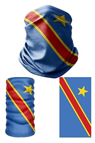 e taktik Multifunctional Flag of the Democratic Republic of the Congo Seamless UV+Bandana Do Rag Hairband