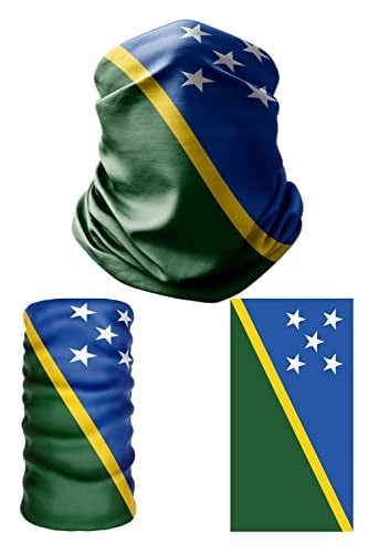 e taktik Multifunctional Flag of the Solomon Islands Seamless UV+Face Mask Headband Bandana Do Rag Hairband