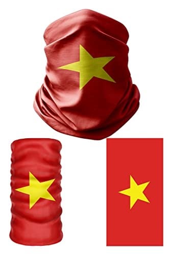 e taktik Multifunctional Flag of Vietnam Seamless UV+Face Mask Headband Bandana Do Rag Hairband
