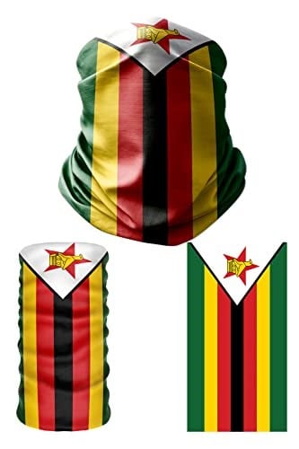 e taktik Multifunctional Flag of Zimbabwe Seamless UV+Face Mask Headband Bandana Do Rag Hairband