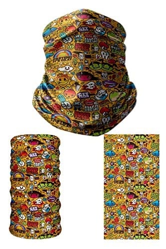 e taktik Multifunctional Fun Graffiti Seamless Knitting UV+ Neckerwear Face Mask Headband Bandana Do Rag Hairband